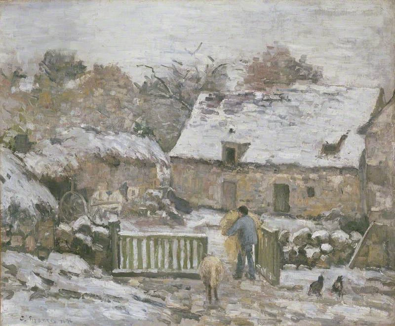 Fattoria a Montfoucault Effetto neve, 1874 - 1876, Ashmolean Museum, Oxford